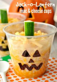 Halloween Party Ideas Mac and Cheese Cups