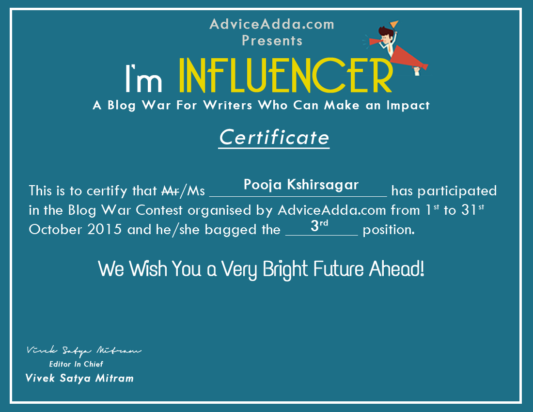 I'm Influencer Blog War Winner