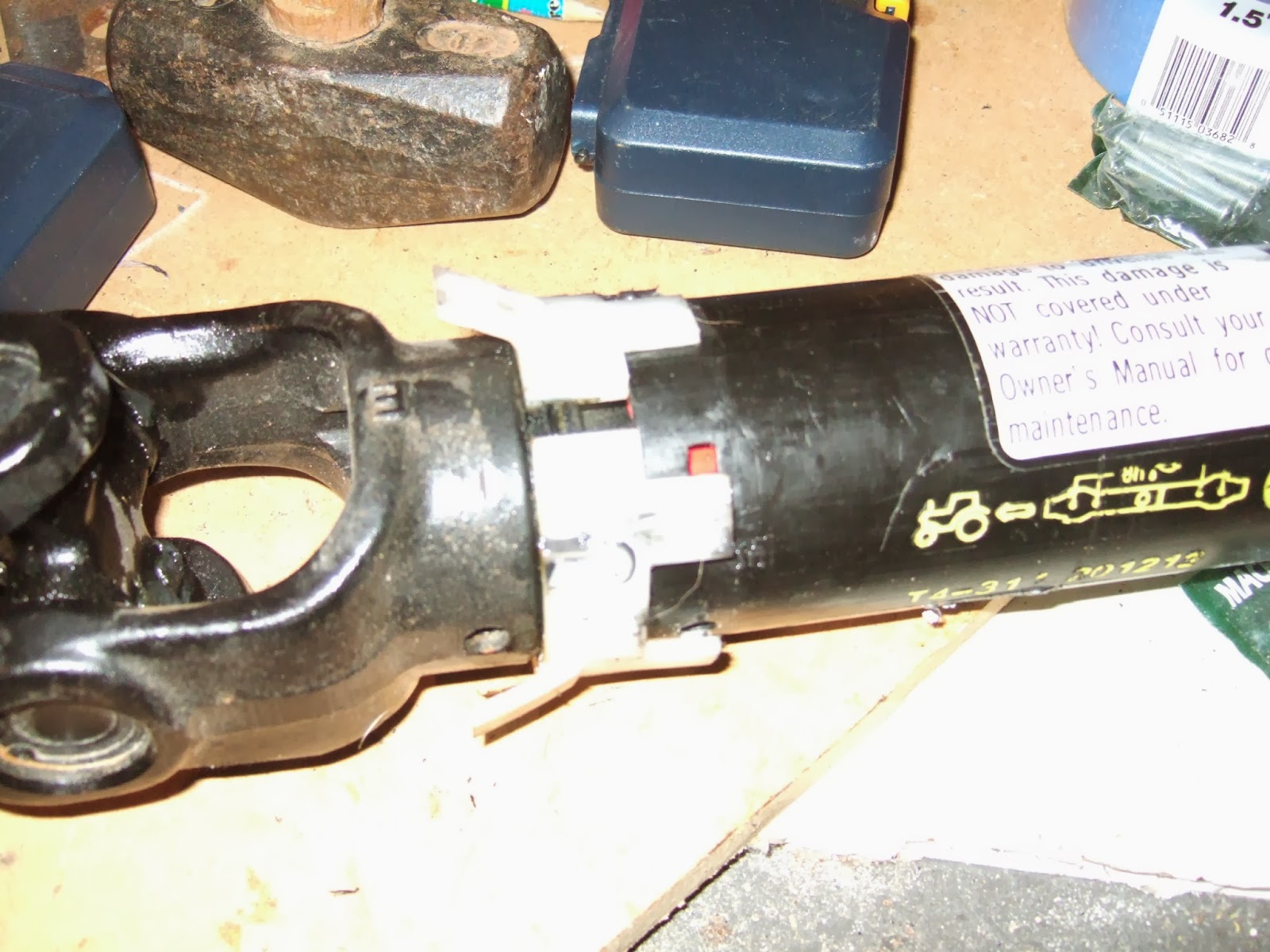 Tractor maintenance Land Pride tiller and mower driveline maintenance