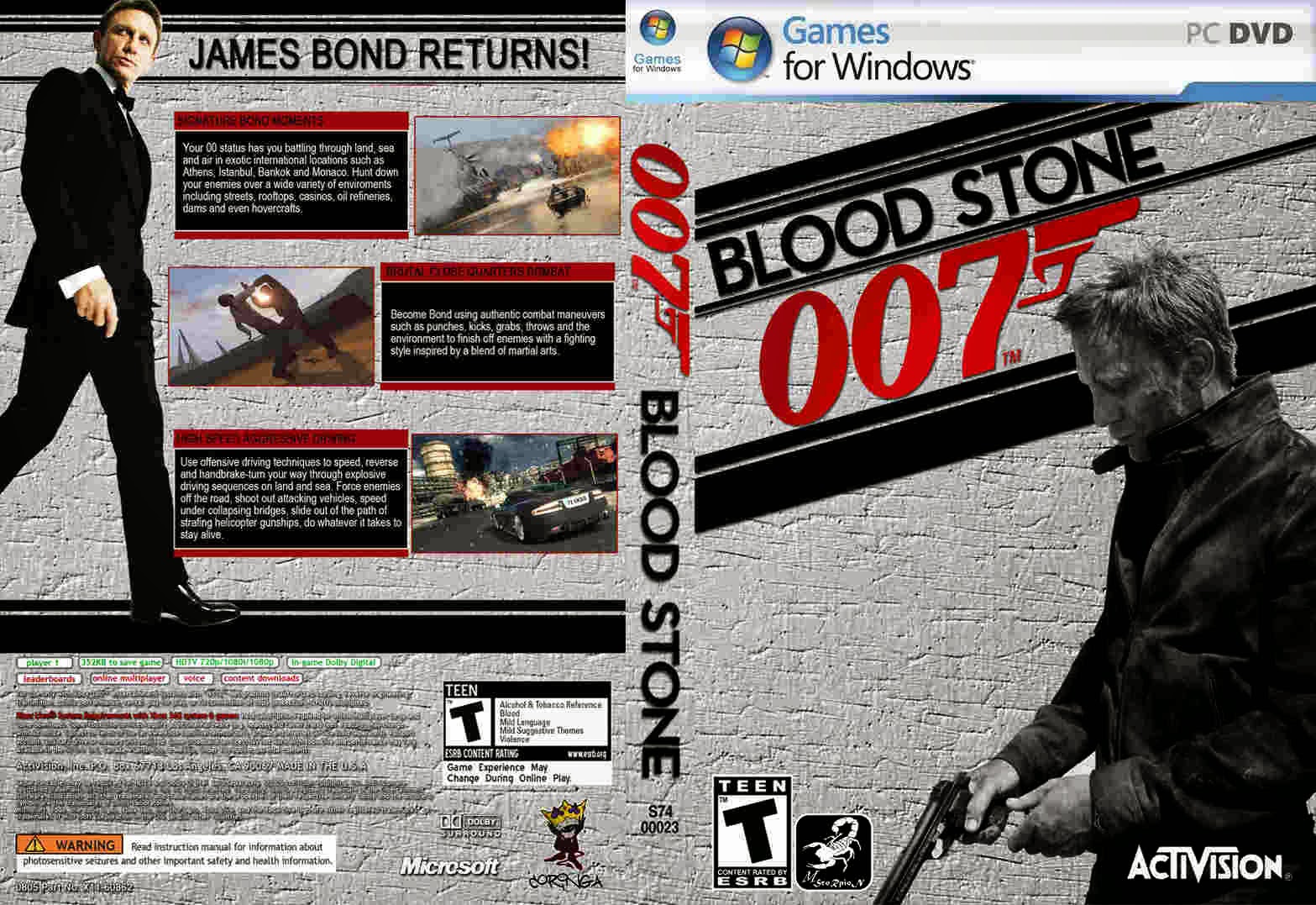 james bond 007 blood stone parche español