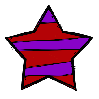 Clipart de Estrellas Divertidas.