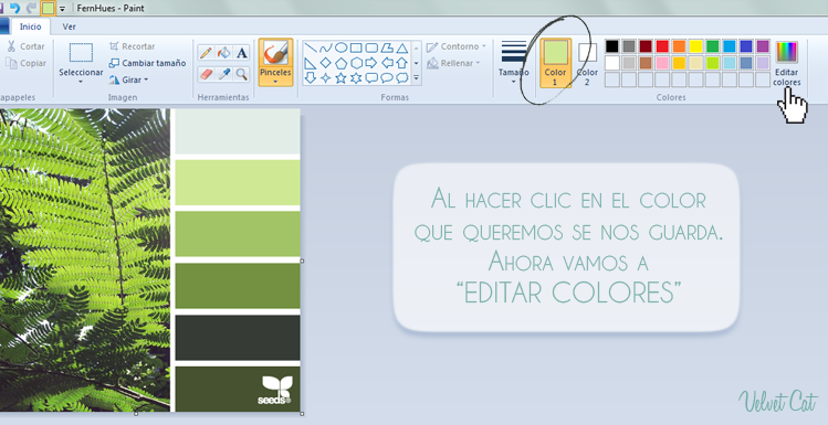 Conseguir el código de color HTML
