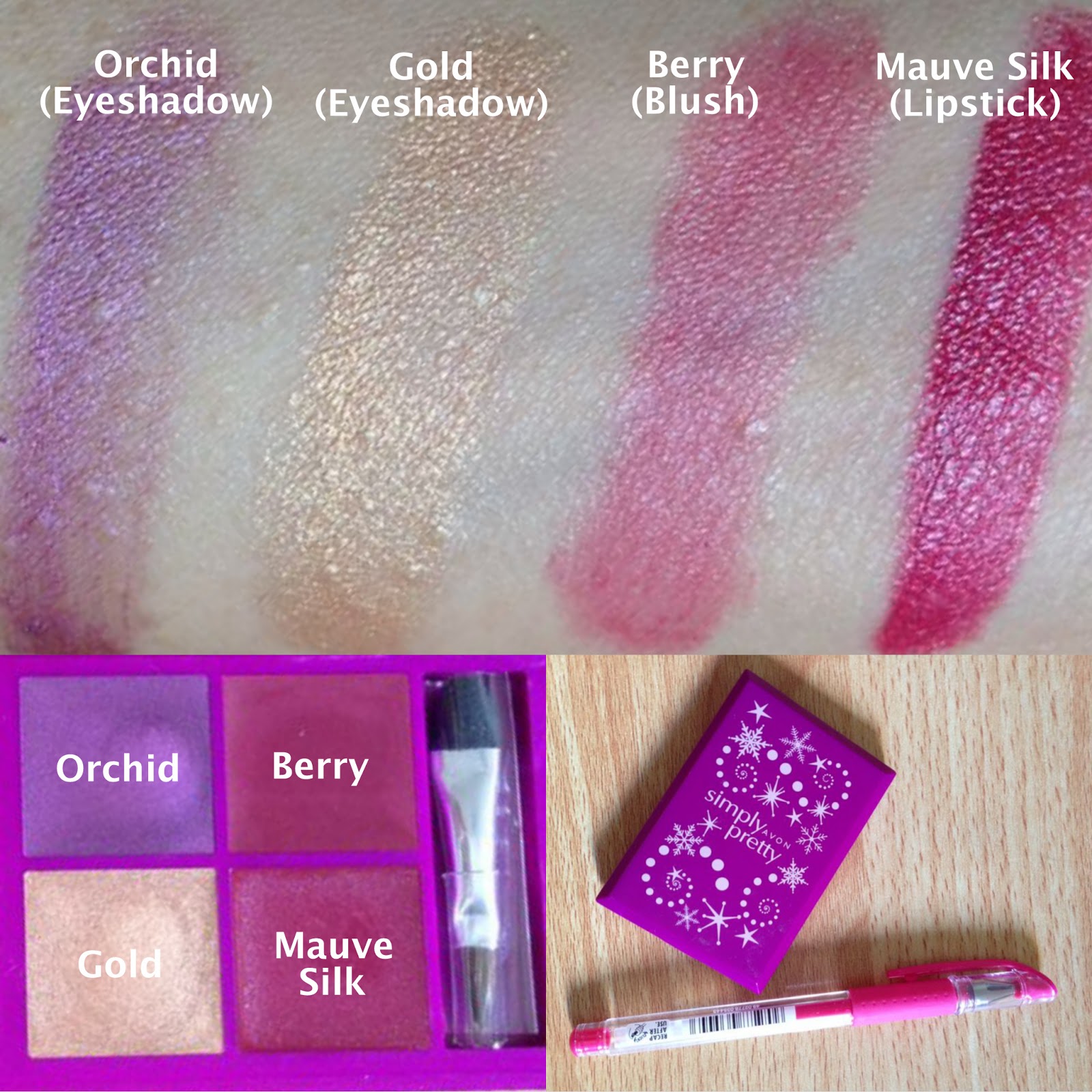 Avon Simply Pretty Holiday Makeup Palette in Dazzling Orchid Product Review