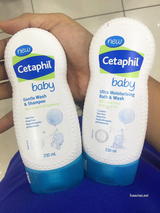 Two of my favourite product from the CETAPHIL BABY range, the Gentle Wash & Shampoo, and Ultra Moisturising Bath & Wash