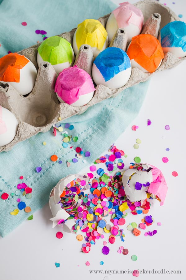 My Name Is Snickerdoodle How To Make Fun Confetti Eggs for Easter