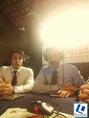 Elleradio in diretta studio (88,100 FM Stereo)  per la Sicurezza Stradale Avv. Vittorio Palamenghi (Studio Legale De Iure) e  Gianluca Guerrisi (CONSAP) 