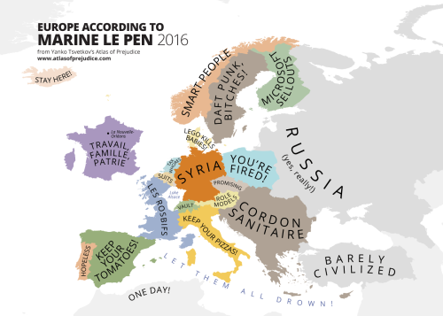 Europe according to Marine Le Pen (2016)