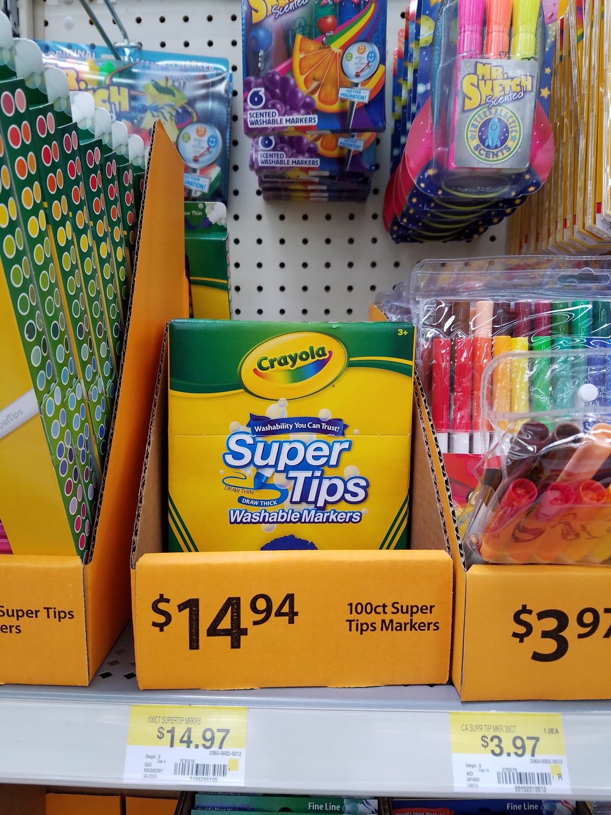 Crayola Super Tips Washable Markers, 100 Count Supertip Marker, Bulk, Adult  Colo