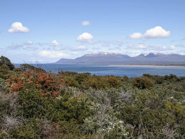 Patagonia 2 week Itinerary: View over the Strait of Magellan at Fort Bulnes near Punta Arenas Argentina