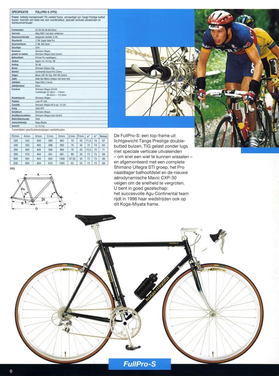 CATALOGUES KOGA MIYATA MIYATA 1996