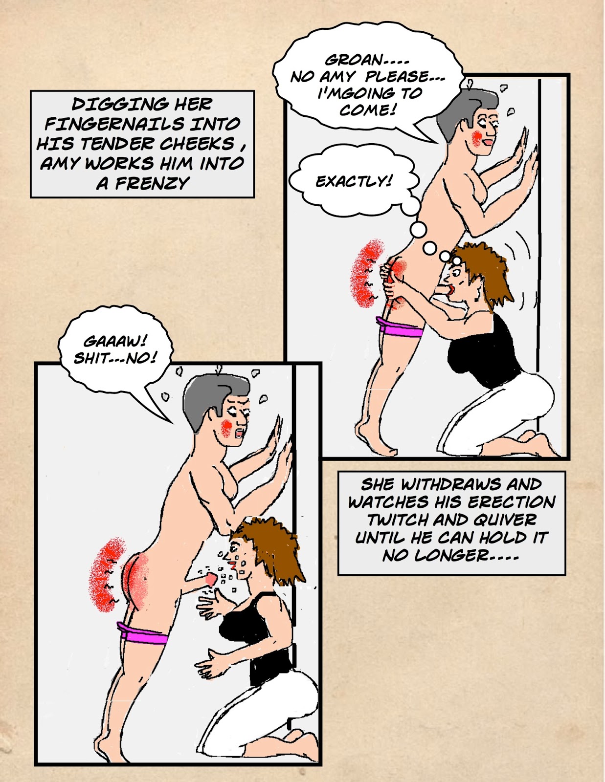 Glenmore's Adult Spanking Stories & Art: Against the Wall ...