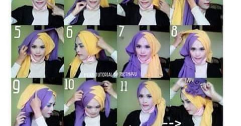 Tutorial Hijab Cantik Layering Turban - Hijab Nemo