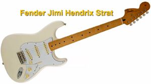 Pastilla Torcida de la Guitarra Eléctrica Fender Jimi Hendrix Strat
