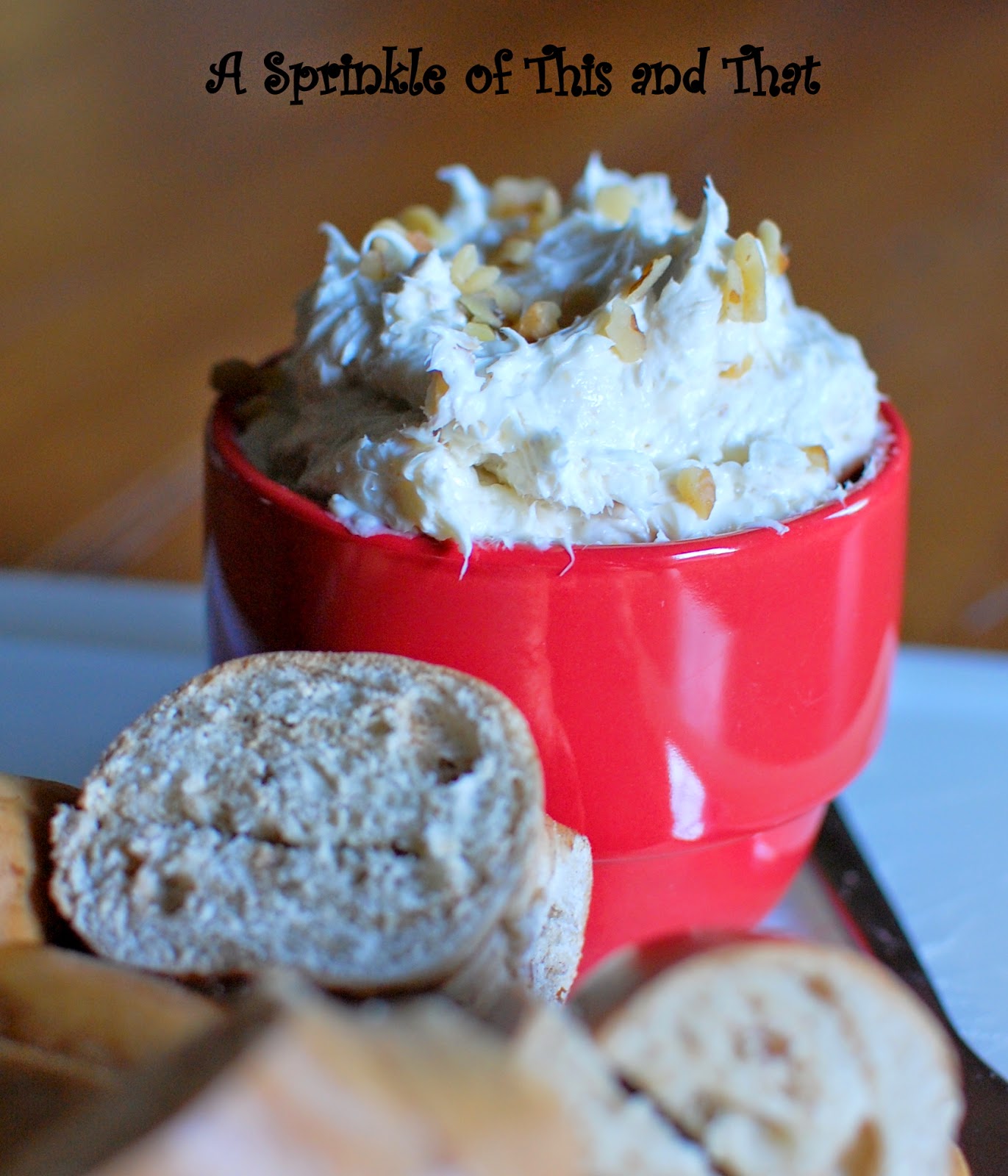 A Sprinkle of This and That Honey Walnut Cream Cheese