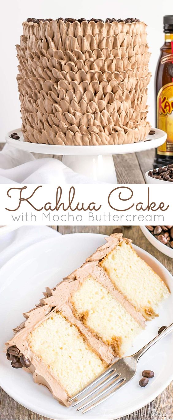 Kahlua Cake with Mocha Buttercream Recipe Cucina de Yung