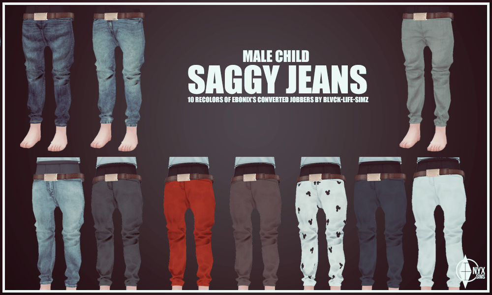 Sims 4 Male Baggy Jeans