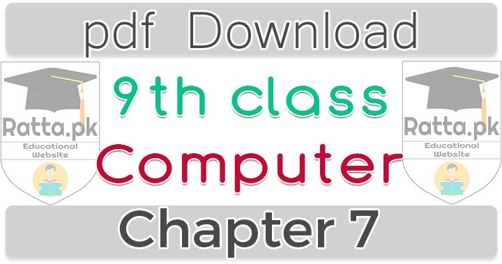 9th Class Computer Chapter 7 Computer Software Notes pdf - Ratta.pk