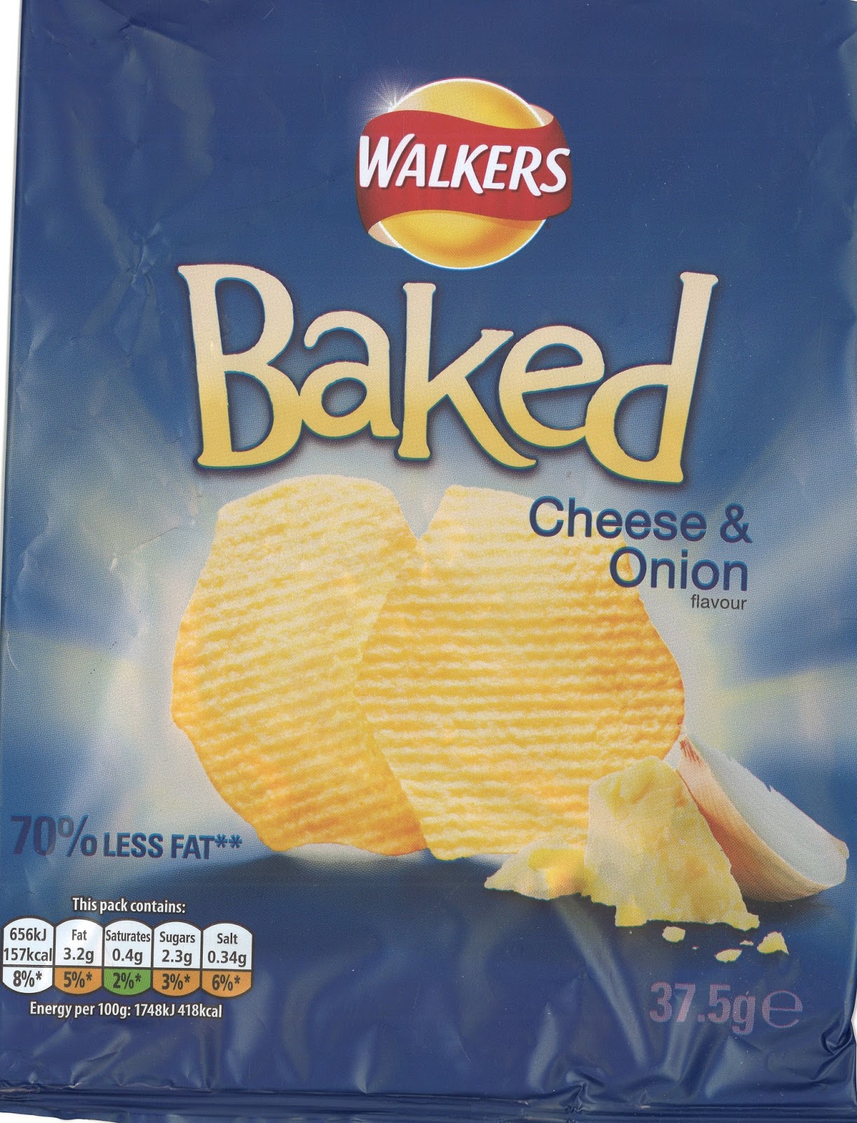 Cheeseburger Crisps & Other Stories Walkers Baked Cheese & Onion