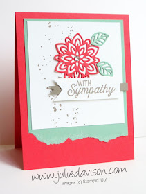 Stampin' Up! Flourishing Phrases Sympathy Card #stampinup www.juliedavison.com