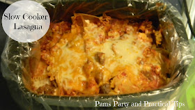 Slow cooker lasagna, a perfect meal for back to school nights 