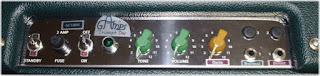 Two inputs, Volume for Normal, Volume for Bright, Tone, Pilot lamp, Standby switch, Fuse, Power Switch