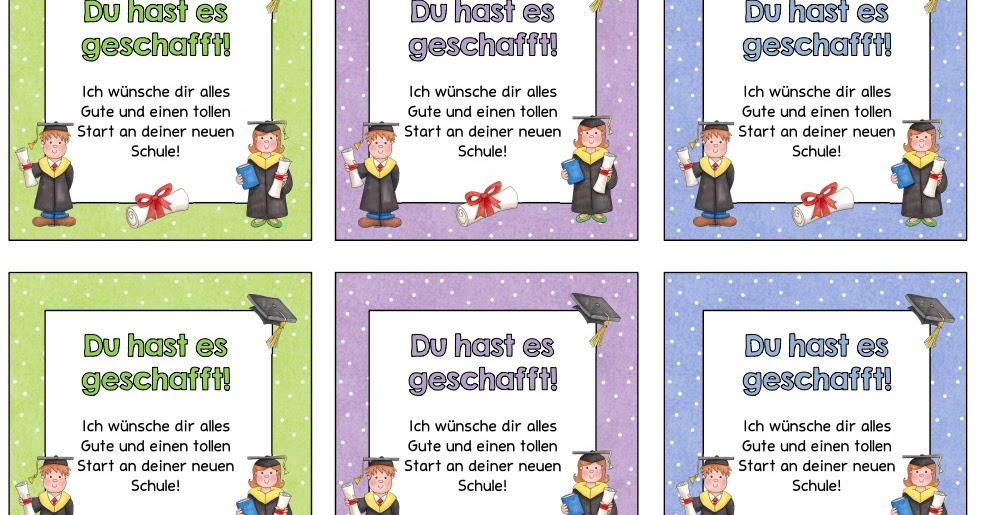 Ideenreise Abschiedskärtchen für die Viertler (bunte Variante) Ideenreise Abschiedskärtchen für die Viertler (bunte Variante)