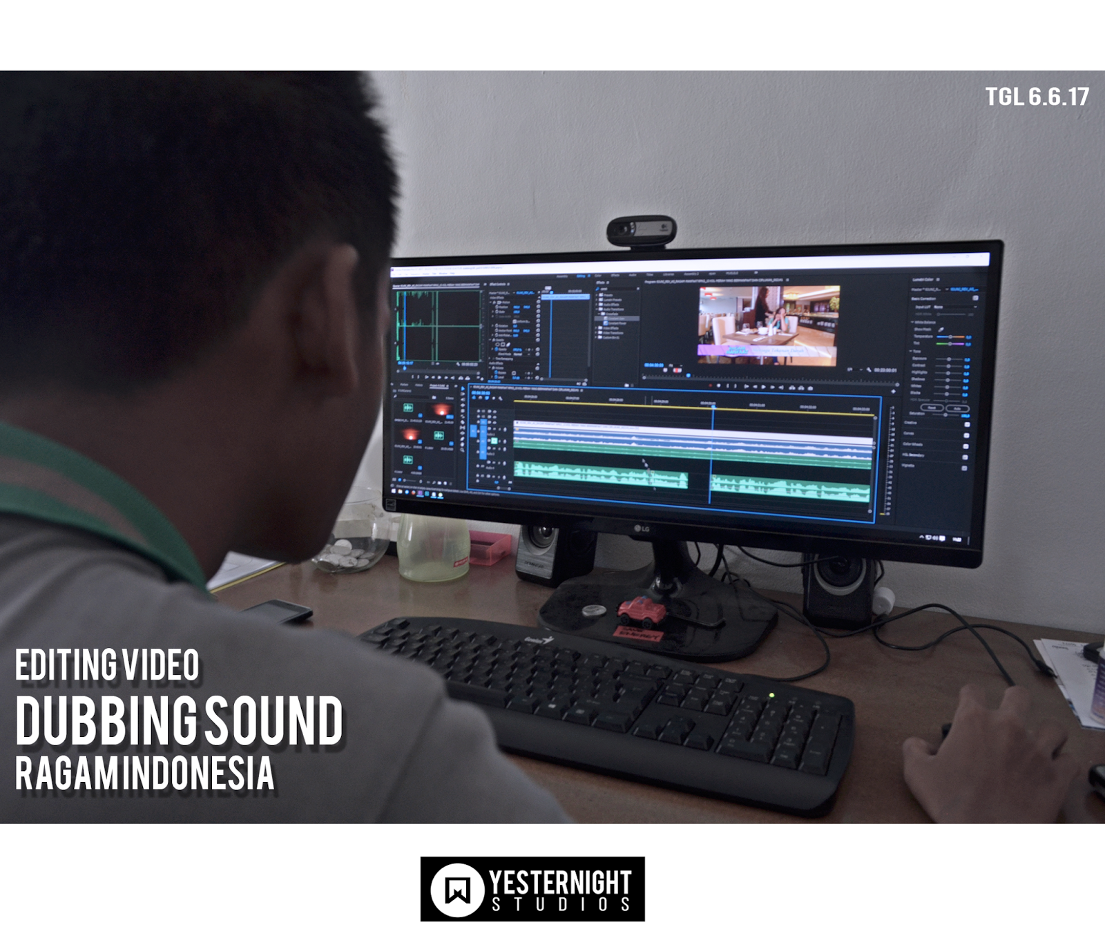 Editing Dubbing Video Yesternight Studios