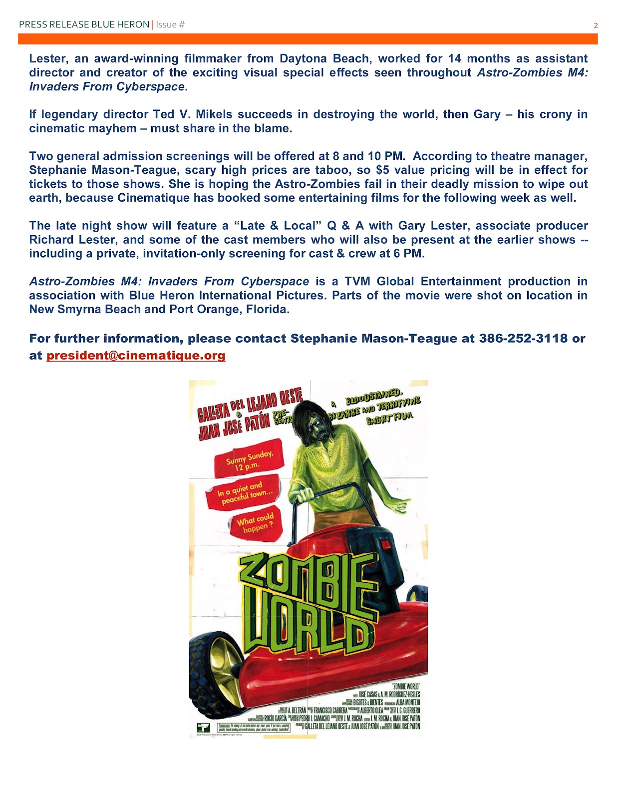 Zombie World NOTICIAS