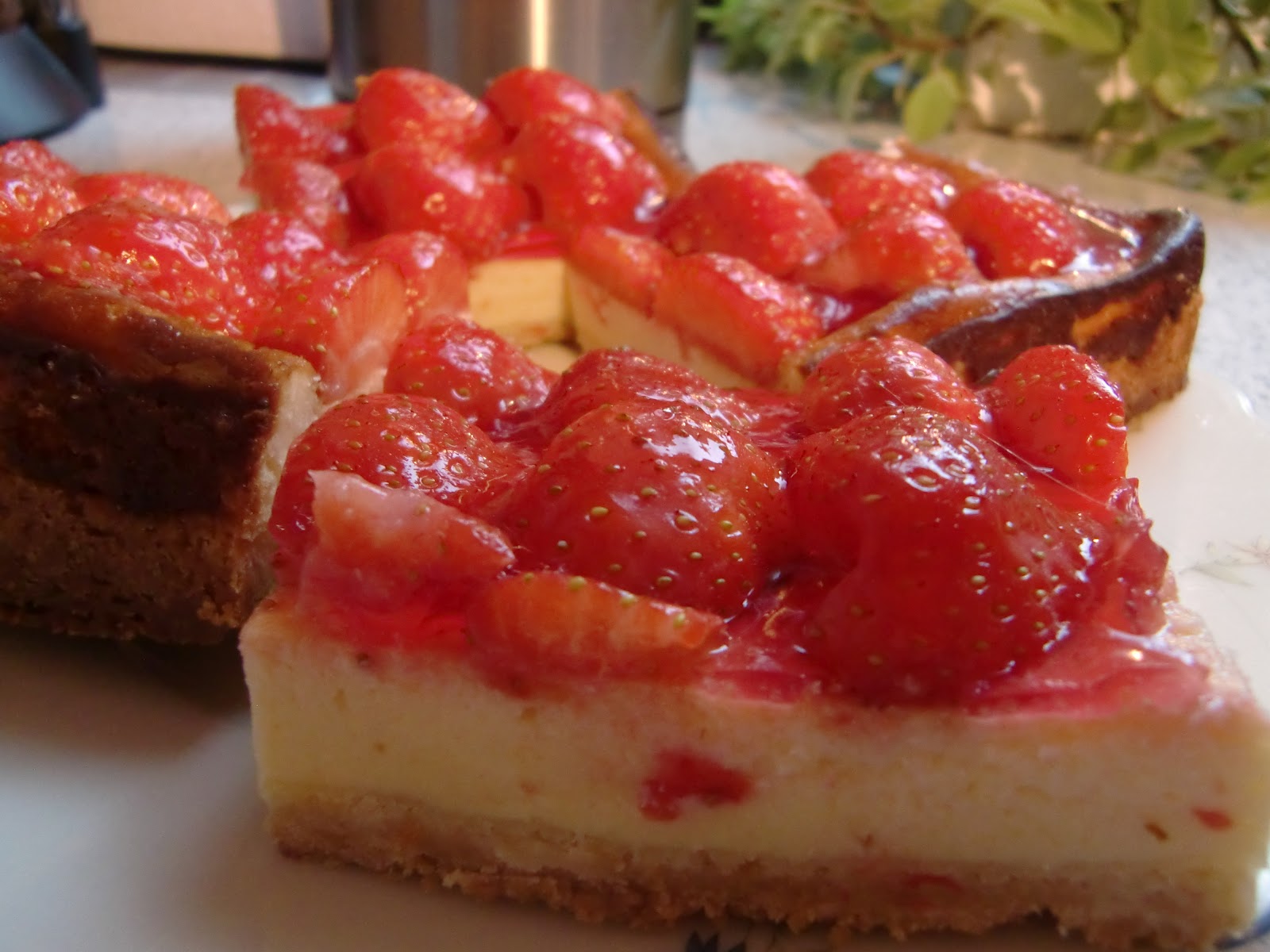 La vie gourmande: Erdbeer-Käsekuchen-Schnitten