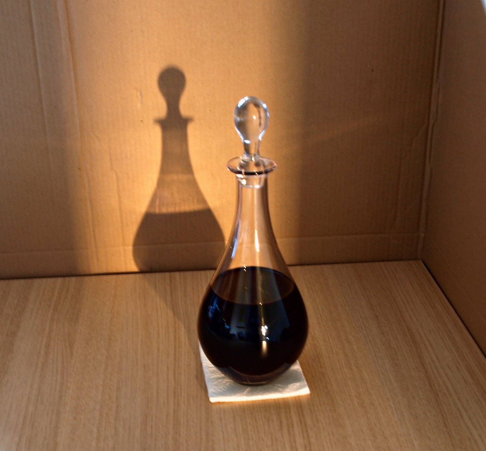 Mark's Veg Plot Decanting the Sloe Gin