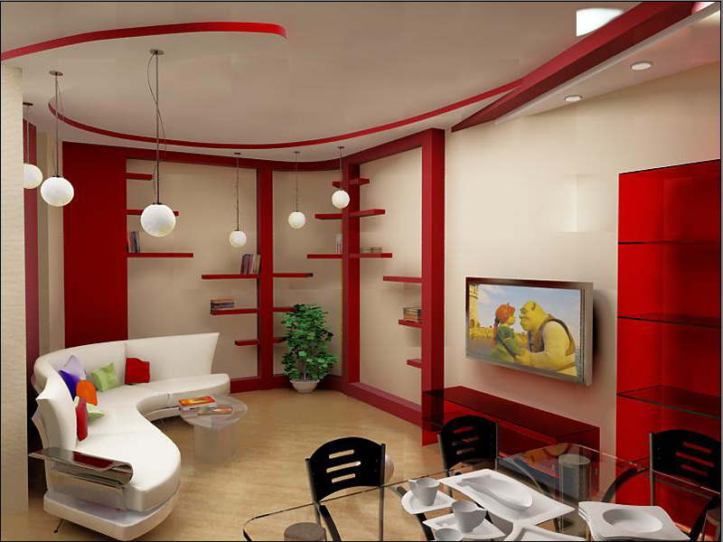 10 salas color rojo y blanco | Ideas para decorar, diseñar y mejorar tu