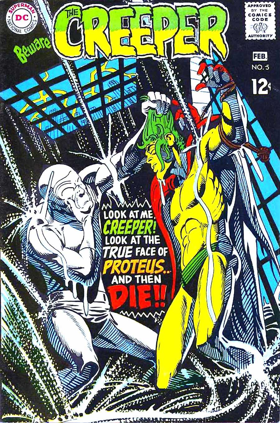 Beware the Creeper v1 #5 dc 1960s silver age comic book cover art by Steve Ditko