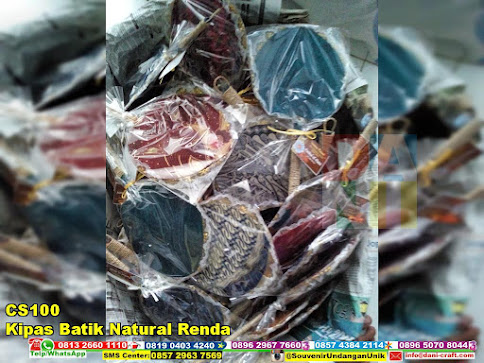 jual Kipas Batik Natural Renda