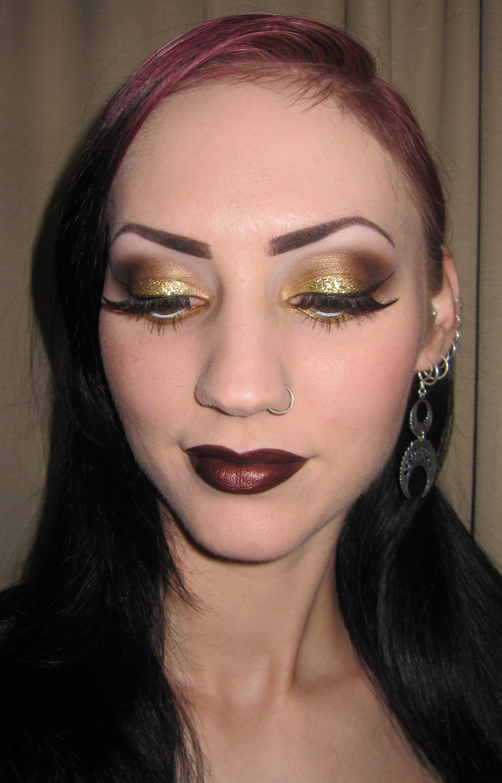 Glitter is my Crack: Gold, Copper and Brown Glitter Makeup look with ...