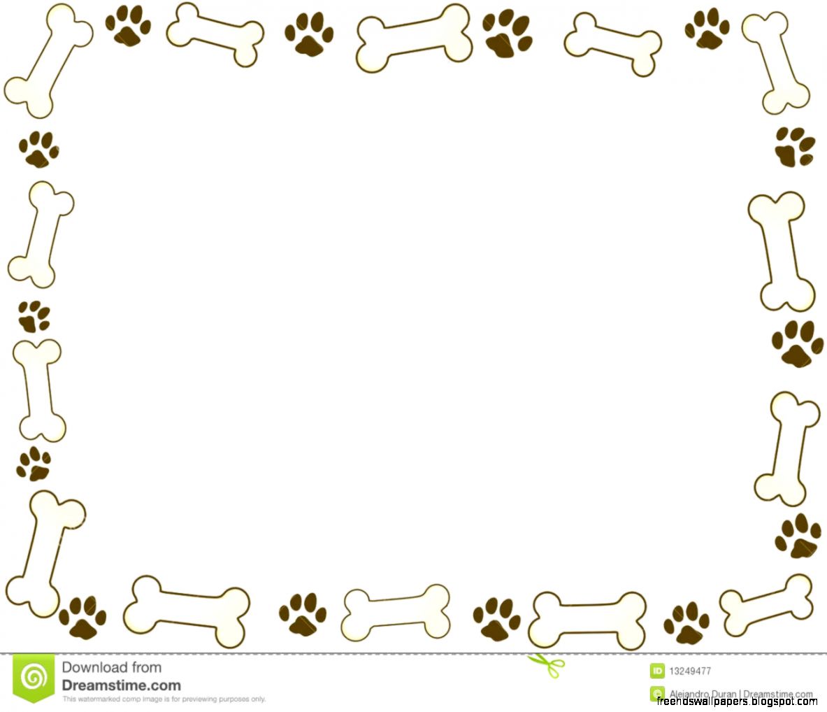 free clipart dog bone borders - photo #31