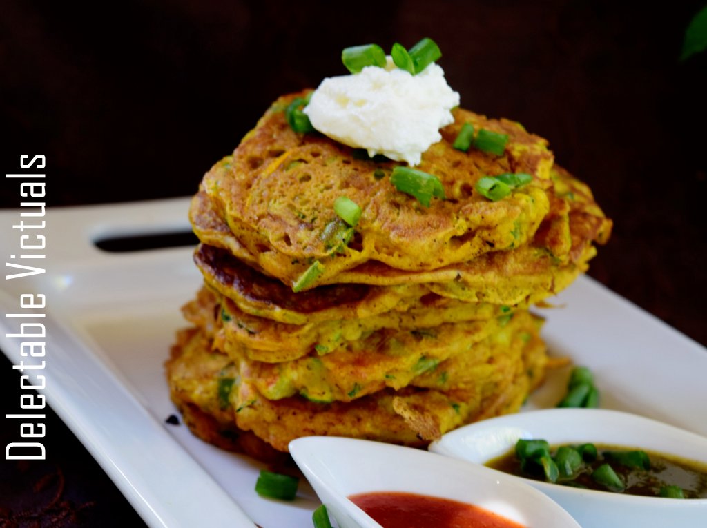 Delectable Victuals Chickpea & Coconut Flour Zucchini Pancakes