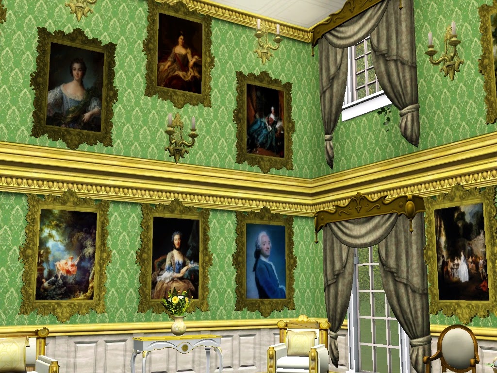 18th Century Upright Rococo Paintings Set 1