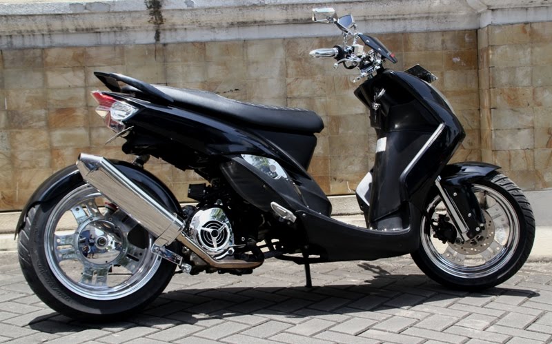  Modif Mio Sporty Ban Besar Modifikasi Motor Kawasaki 