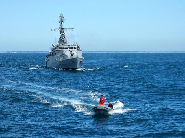 Argendef La División Patrullado Marítimo probó sus sistemas de armas