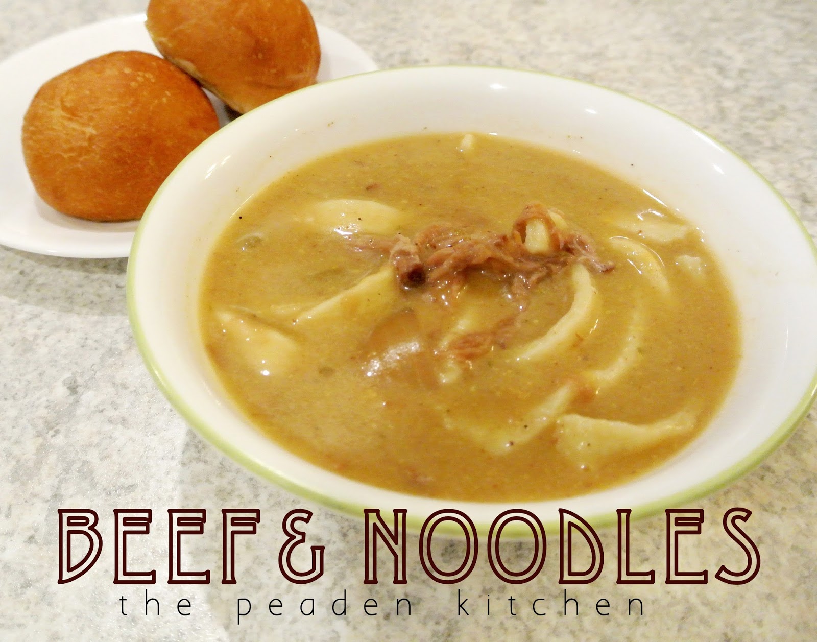 The Peaden Kitchen Beef and Noodles