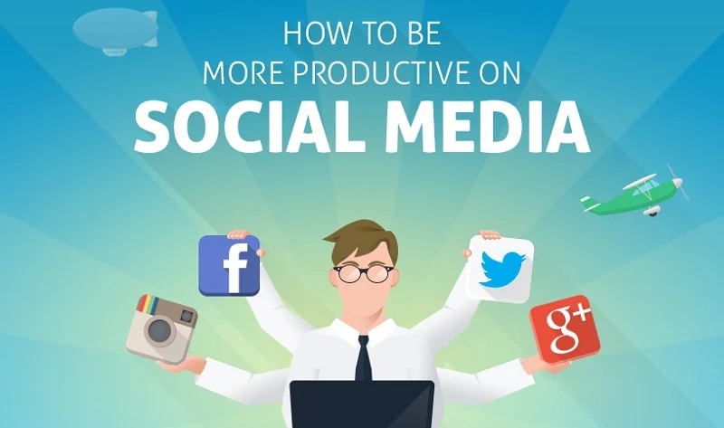 How to Be More Productive on #SocialMedia - #infographic