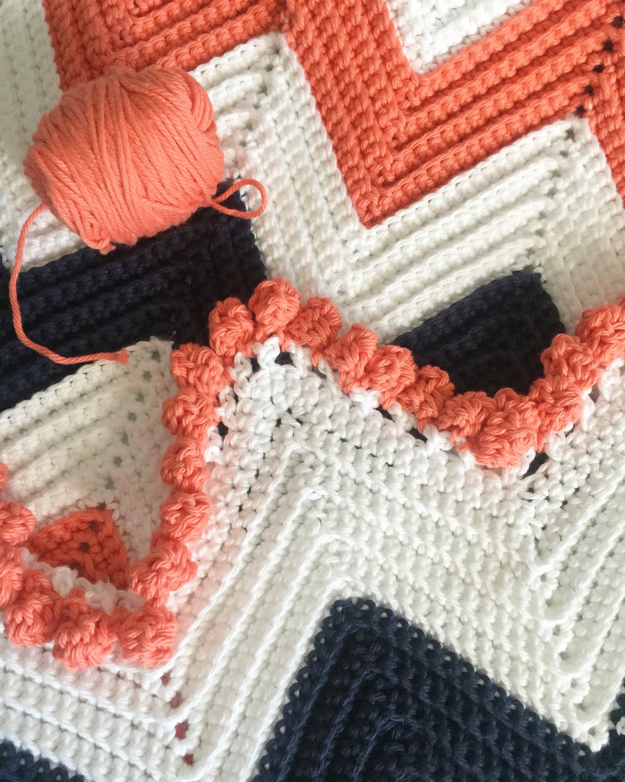 Single Crochet Chevron Baby Blanket ...