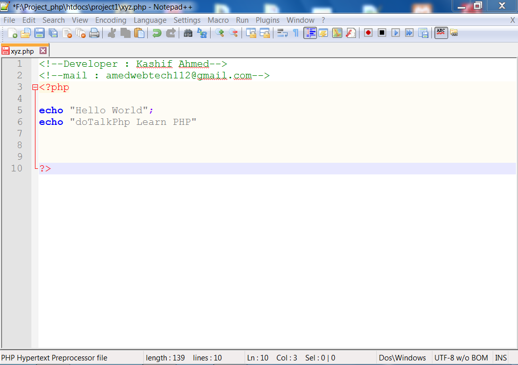 TalKpHP Learn PHP: HTML
