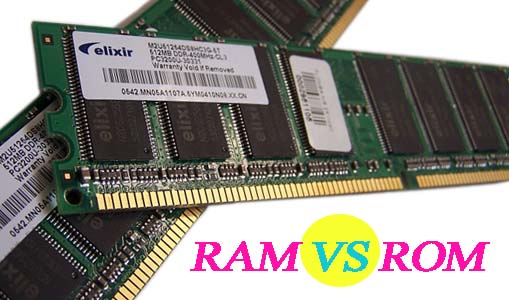 Difference Between RAM and ROM, RAM VS ROM