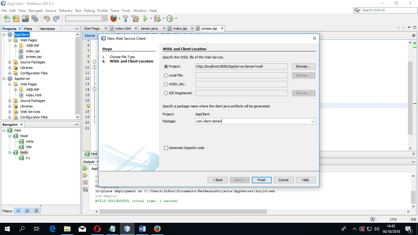 Vol.4 Tutorial Netbeans  Service Client Dengan JAXWS dalam 2