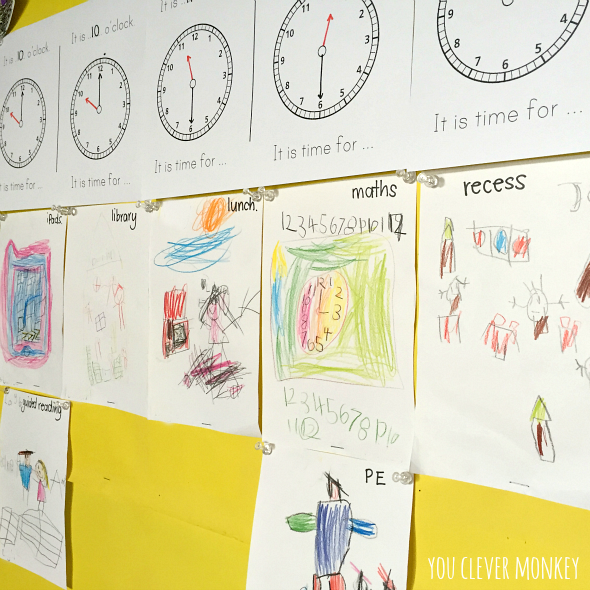 How to Teach Children to Tell Time - teaching ideas and printable resources to use when teaching how to tell time to young children | you clever monkey