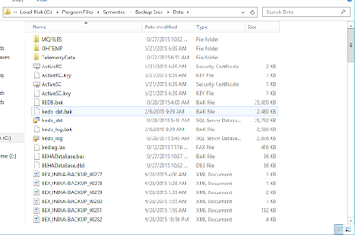 Symantec backup policies and config backup