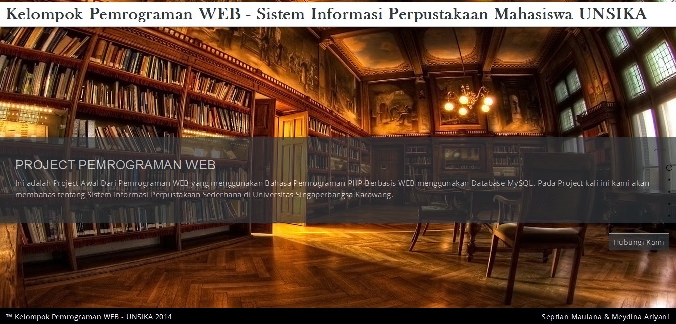 Program Sistem Informasi Perpustakaan Berbasis Web