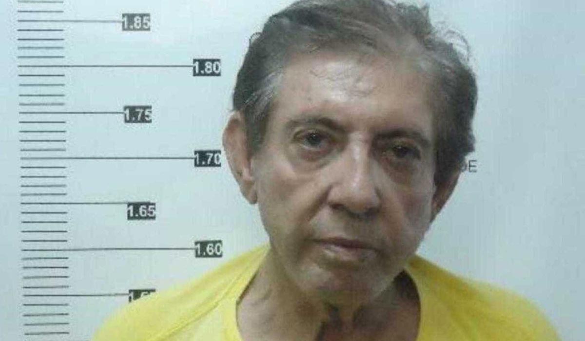 Eis a foto do registro de João de Deus no sistema penitenciário