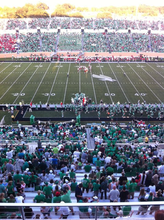 The Gilberts UNT Football Home Game 1.